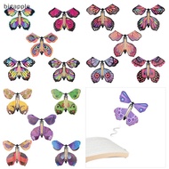 【BMSG】 5pcs Magic Clockwork Flying Butterfly Surprise Box Explosive Box In Book Rubber Band Driven M