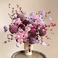 【鮮花】紅粉紫色春節開幕祝壽鮮花盆花─限台中市