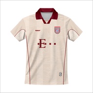 NUYXSLM PREMIUM JERSEY BAYERN MUNCHEN CREAM OVERSIZE BAND/ VINTAGE CASUAL BADMINTON T-SHIRT FOOTBALL