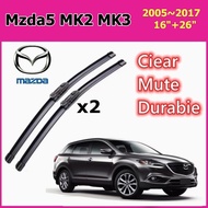 Mazda5 MK2 MK3 Car Front Wiper Blade Windshield Windscreen 16"+26" 2005~2017