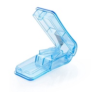 CMT007	Medicine Pills Container Holder with Cutter Splitter Blue