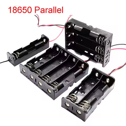18650 Lengthened Parallel Battery Holder 18650 Battery Box 18650 Storage Box 18650 Power Bank Cases 