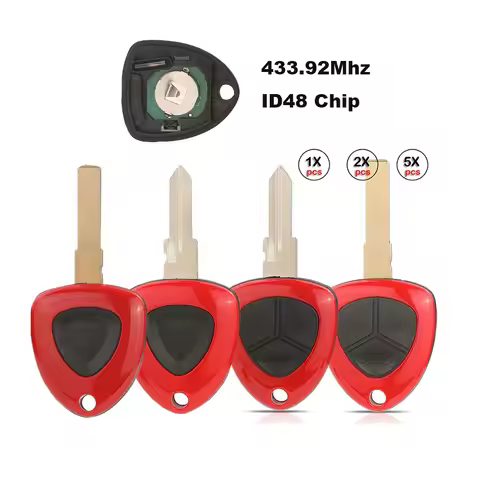jingyuqin ID48 Chip 433MHz FCCID:012432 TRWS46E Car Remote Control Smart Key and case For Ferrari F4
