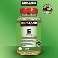 Kirkland Vitamin E วิตามินอี 400 I.U. ขนาด 500 เม็ด สุดคุ้ม Exp. 06/2026