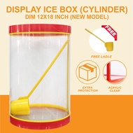 BRAVO Balang Air Pasar Malam Balang Air Bulat Balang Air Niaga Tong Air Balang Display Ice Box DIM: 12x18 Inch(TTS-18)