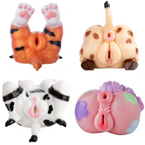 GEEBA Creative Style Butt Design Male Masturbator Soft Slicone Pocket Pussy Adult Onahole Realistic 