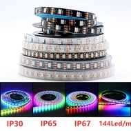 DC 5V RGB WS2812B Led Strip Individually Addressable 1m - 5m 2812 Smart Pixels Waterproof IP30/65/67