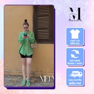 MeiStore 68 women's shirt, fresh green, loose, dynamic, youthful design A19136