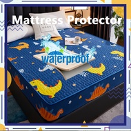 Waterproof Fitted Bedsheet Breathable Mattress Protector Cover Non-slip Mattress Cover Thicken