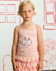 Lil Lapins - Girl Organic Knit Cotton (OEKO-TEX Certified) Camisole Top เสื้อสายเดี่ยวทอ 100%Organic