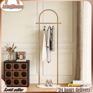 Luxury Metal Clothes Rack 170cm Stand Coat Rack Marble Hanger Rack for Bedroom Half Round Hanger