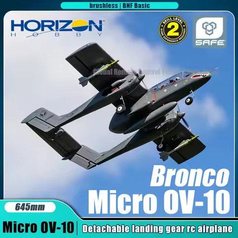 New HorizonHobby Micro OV-10 Bronco Rc Airplane Brushless 645MM Wingspan Fixed Wing RC Plane Micro O
