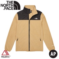 [The North Face Men's Sleeve-Style Bristle Warm Jacket < Khaki >] 83OS/Warm Stand Collar Fleece Jack