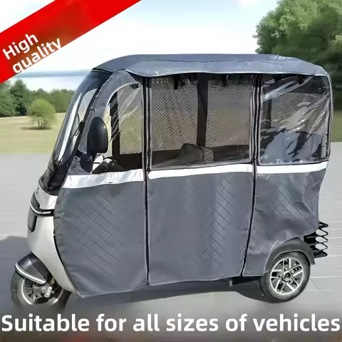 Tricycle Rain Car Tent Suitable for Yadea C6C8C9 Inteated Car Aima Rain Curtain Tainglei X5X7