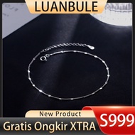 LUANBULE Silver Anklet S999 Women New Sale Hot