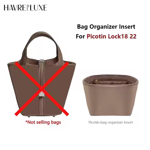 Bag Organizer Insert for Storage for Picotin 18 22 Storage Support Shape Nylon Inner Lining Orderly 