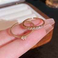 Diamond Women's Ring Korean Fashion Accessories-yy
