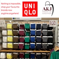 [100% ORIGINAL 💯🛍️] UNIQLO Dry Colour Crew Neck T-Shirt Unisex Baju Kosong Lengan Pendek Lelaki/Perempuan/Baju Lelaki