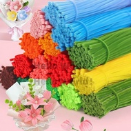 100PCS Chenille Stems Pipe Cleaners Colors DIY Art and Craft Kawat Bulu Kraftangan Dawai Bulu Gebu