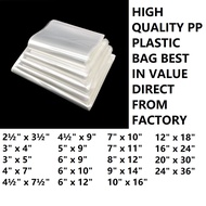 ✔️ 0.08 PP Plastic Bag Transparent Plastic Plastik Clear 2kg 2.5kg 4x7 4½"x9" 5x9 6x10 7x10 7x11 8x12 9x14 10x16 12x18