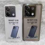 CLEAR SPACE TPU REDMI NOT 13 5G SOFTCASE BLACK SILICONE CASE TRANSPARENT CAMERA PROTECTIONBENING THI