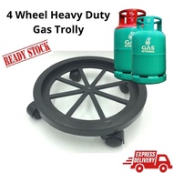 Heavy Duty 4 Wheel Gas Trolly / Gas Rack roda gas tong trolley