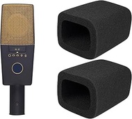 SOULWIT 2Pcs Microphones Pop Filter for AKG Pro Audio C414 XLII/XLS Condenser, Protective Mic Cover 