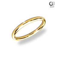 Zilvy  - แหวนทองคำขาว 2MM  (BR335)