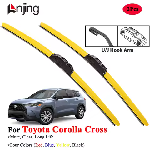 LNJING Yellow Hybrid Car Wipers For Toyota Corolla Cross 2020-Now