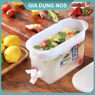 Water bottle with faucet for refrigerator 3.5l heat resistant, Water bottle with faucet - NOS