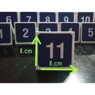 Top Ideas - Acrylic No. 1-20 Table Size 8x8 Restaurant Table Number