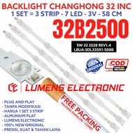 CHANGHONG 32 INC LED TV BACKLIGHT 32B2500 32B 2500 7K 3V BL INCH LAMP 7 BUTTONS 3V 3SW 3VOLTVOLT 32 