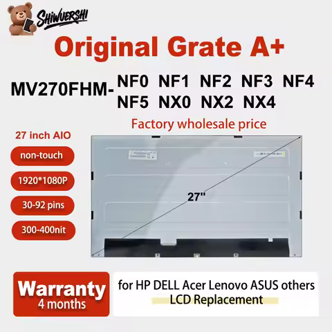 Original MV270FHM NF0 NF1 NF2 NF3 NF4 NF5 NX0 NX2 NX4 27 inch IPS FHD For HP Acer ASUS Dell Lenovo A
