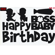 READY STOCK MALAYSIA - BALLOON STICKER BOSS BABY THEME (A4 SIZE)