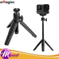 aMagisn 2 in 1 Mini Tripod Selfie Stick for GoPro DJI Insta360 Action Camera Vlogging