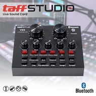 Soundcard V8s Soundcard V8 plus Soundcard V8 Bluetooth Soundcard USB Soundcard V8s Taffstudio Set Taffware Satu Set Bluetooth Audio USB External Soundcard Broadcast Mic Sound Card