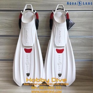 AQUA LUNG FIN STORM ARCTIC WHITE - RED SCUBA DIVING AQUALUNG-Splashy Store