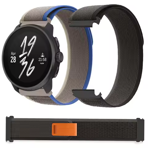 20mm 22mm Band For SUUNTO RACE S/OCEAN/VERTICAL/5 9 PEAK PRO Nylon Loop Watch Strap For COROS PACE 3