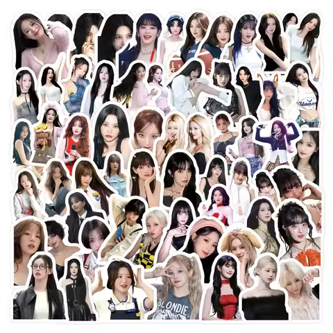10/50/100PCS Korean Girl Group Gidle Stickers KPOP Cute Beautiful Girl Doodle Stickers Decorative Pe