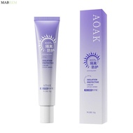 MABREM Isolation Protection Cream, Concealer Brighten Sun Protection Cream, Natural Invisible Pore M
