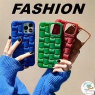 Local 3D Rubik's Cube Woven Pattern For iPhone 11 12 13 Pro Max X XS XR 6 7 8 Plus Shockproof Silico
