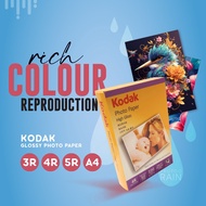 KODAK Glossy Photo Paper | 3R 4R 5R A4 | 230-235gsm | Ready Stock