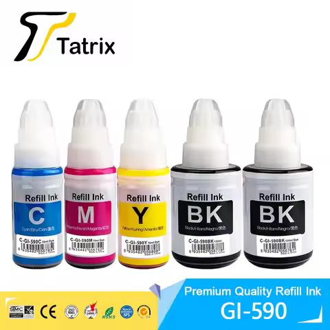 Tatrix GI 590 GI590 GI-590 Premium Compatible Color Bulk Water Based Bottle Refill DGT Ink For Canon