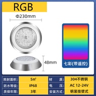 【Free Shipping】NexPool  23cm Stainless Steel Swimming Pool Light AC12V RGB Underwater Wall Mounted I