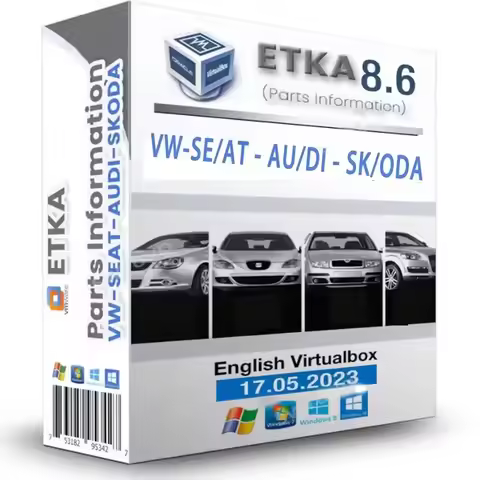 New ETK A 8.6 Group Vehicles Electronic Parts Catalogue until 2025 years For V/W+AU/DI+SE/AT+SKO/DA 