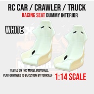 RC Car Seat Racing White 1/14 Scale 1:14Crawler Trucks Drift Motor Boat Size Drift Convert Dmax