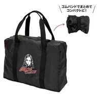 日本 X-GIRL 黑色帆布 雜誌附錄 可摺疊 旅行袋