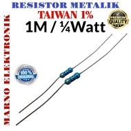Resistor 1/4 0.4 WATT Metallic TAIWAN 1% 10x1m 4M7 1OHM 1.2ohm 1.8ohm 2.2ohm 2.7ohm 3OHM 3.3ohm 3.7ohm 4.7ohm 5.6ohm 6.8ohm 8.2ohm