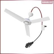 [BububuMY] Portable Ceiling Fan, Easy to Carry, Mini Hanging Fan, Canopy Fan for Bedroom Gazebo