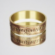 南斯拉夫硬幣戒指 20 對 1965-1981 男士硬幣戒指 女士硬幣戒指